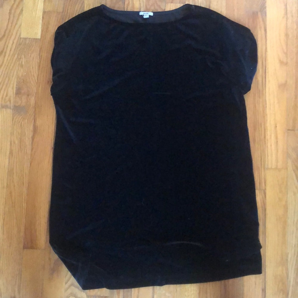 Velour T-shirt mimi dress